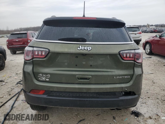 2018 Jeep Compass Limited with VIN 3C4NJDCBXJT360534, listed as a Copart auction lot 52003225 with 52,114 mi miles and Clean Title. Bid and sale history available at carsss.com. Image 6.