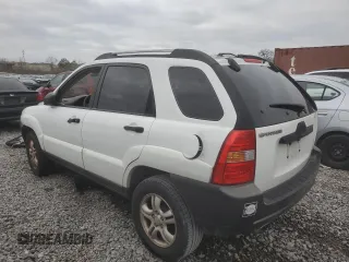2005 Kia Sportage LX with VIN KNDJF723057076190, listed as a Copart auction lot 87240494 with 215,798 mi miles and Clean Title. Bid and sale history available at carsss.com. Image 2.