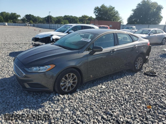 2017 Ford Fusion S with VIN 3FA6P0G75HR411128, listed as a Copart auction lot 52866405 with 80,706 mi miles and Non Repairable. Bid and sale history available at DreamBid. Image 1.