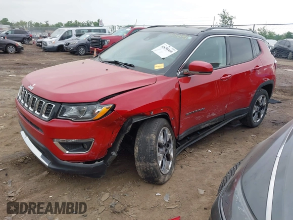 2021 Jeep Compass Limited with VIN 3C4NJDCB4MT515891, listed as a IAAI auction lot 42430460 with 46,119 mi miles and . Bid and sale history available at DreamBid. Image 17.