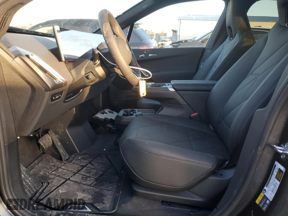 2025 BMW iX xDrive50 with VIN WB523CF0XSCT63136, listed as a Copart auction lot 44538265 with 230 mi miles and Salvage Title. Bid and sale history available at carsss.com. Image 7.
