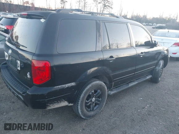 2003 Honda Pilot EX with VIN 2HKYF18423H506550, listed as a IAAI auction lot 41766510 with 999,999 mi miles. Bid and sale history available at carsss.com. Image 4.