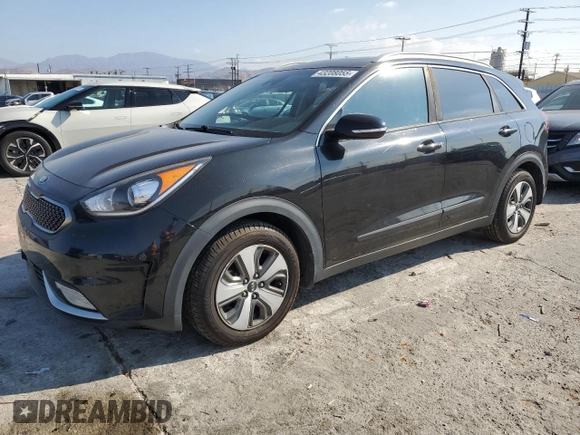 2017 Kia Niro Touring Launch Edition with VIN KNDCC3LC2H5101597, listed as a Copart auction lot 43208055 with 79,930 mi miles and Salvage Title. Bid and sale history available at carsss.com. Image 1.