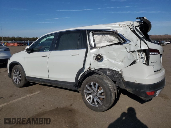 2022 Honda Pilot EX-L with VIN 5FNYF6H55NB095507, listed as a Copart auction lot 89146385 with 27,321 mi miles and Salvage Title. Bid and sale history available at carsss.com. Image 2.