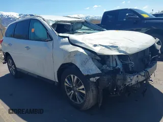 2019 Nissan Pathfinder SV z VIN 5N1DR2MM9KC600352, wystawiony jako IAAI lot #41962641 z przebiegiem Nie podano mil oraz . Historia ofert i sprzedaży dostępna na DreamBid. Obrazek 1.
