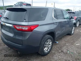 2020 Chevrolet Traverse LS with VIN 1GNERFKW3LJ237541, listed as a IAAI auction lot 42372625 with 107,470 mi miles and . Bid and sale history available at DreamBid. Image 4.