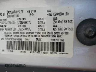 2005 Dodge 2500 ST z VIN 3D7KR28C65G740640, wystawiony jako Copart lot #55899875 z przebiegiem 334 290 mil mil oraz Szkoda całkowita • Salvage title. Historia ofert i sprzedaży dostępna na DreamBid. Obrazek 12.