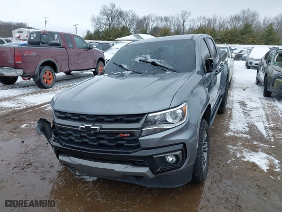 2021 Chevrolet Colorado 4WD Z71 with VIN 1GCGTDEN6M1247525, listed as a IAAI auction lot 41623134 with 42,835 mi miles. Bid and sale history available at carsss.com. Image 18.
