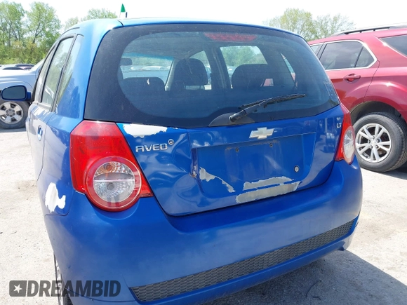 2009 Chevrolet Aveo 1LT with VIN KL1TD66E09B623036, listed as a IAAI auction lot 42099376 with 140,318 mi miles and . Bid and sale history available at DreamBid. Image 6.