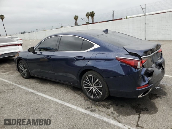 2023 Lexus ES 350 with VIN 58ADZ1B13PU150596, listed as a Copart auction lot 55515215 with 20,314 mi miles and Salvage title. Bid and sale history available at DreamBid. Image 2.