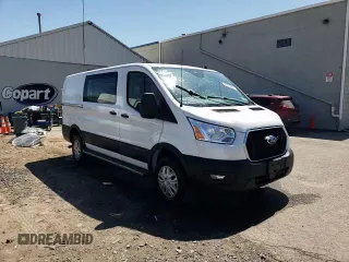 2021 Ford Transit Cargo with VIN 1FTBR1Y86MKA70224, listed as a Copart auction lot 54850495 with 42,101 mi miles and Salvage title. Bid and sale history available at DreamBid. Image 15.