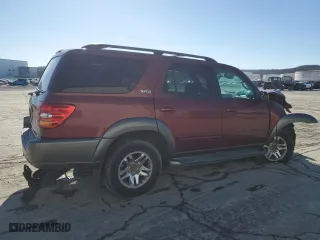 2004 Toyota Sequoia SR5 with VIN 5TDZT34AX4S212670, listed as a Copart auction lot 42007405 with 282,865 mi miles and Salvage Title. Bid and sale history available at carsss.com. Image 3.