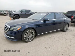 2020 Mercedes-Benz S 560 z VIN W1KUG8DB1LA586803, wystawiony jako Copart lot #55816675 z przebiegiem 55 539 mil mil oraz Nie do naprawy • Non repairable. Historia ofert i sprzedaży dostępna na DreamBid. Obrazek 1.