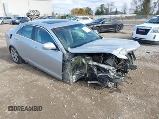 2015 Cadillac ATS Sedan Luxury RWD with VIN 1G6AB5RXXF0123831, listed as a IAAI auction lot 40754245 with 1 mi miles. Bid and sale history available at carsss.com. Image 1.