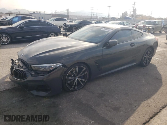 2019 BMW 8 Series M850i xDrive with VIN WBABC4C51KBU96056, listed as a Copart auction lot 71490104 with Not Provided miles and Salvage Title. Bid and sale history available at carsss.com. Image 1.