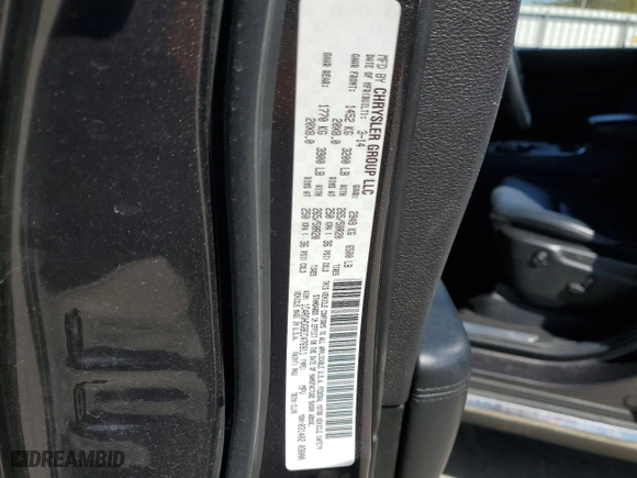 2014 Dodge Durango Limited with VIN 1C4RDHDG8EC476911, listed as a Copart auction lot 53350295 with 95,287 mi miles and Salvage Title. Bid and sale history available at carsss.com. Image 13.