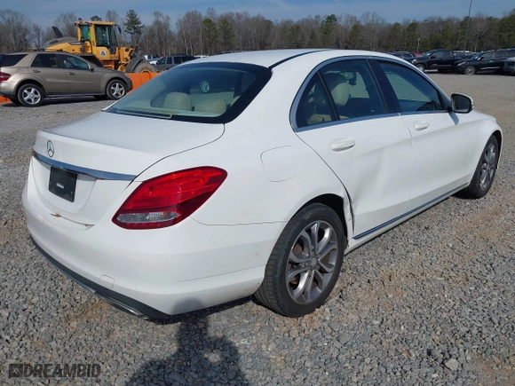 2015 Mercedes-Benz C-Class C 300 with VIN 55SWF4JB5FU050157, listed as a IAAI auction lot 41514767 with 250,978 mi miles. Bid and sale history available at carsss.com. Image 4.