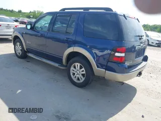 2008 Ford Explorer Eddie Bauer z VIN 1FMEU74868UA20840, wystawiony jako IAAI lot #42367568 z przebiegiem 153 627 mil mil oraz . Historia ofert i sprzedaży dostępna na DreamBid. Obrazek 3.