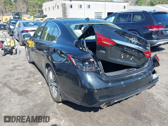 2023 Infiniti Q50 Luxe z VIN JN1EV7BR7PM541712, wystawiony jako IAAI lot #41942433 z przebiegiem 8 512 mil mil oraz . Historia ofert i sprzedaży dostępna na DreamBid. Obrazek 14.