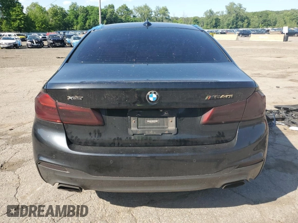 2017 BMW 5 Series 540i xDrive with VIN WBAJE7C32HG890361, listed as a Copart auction lot 62092985 with Not provided miles and Salvage title. Bid and sale history available at DreamBid. Image 6.