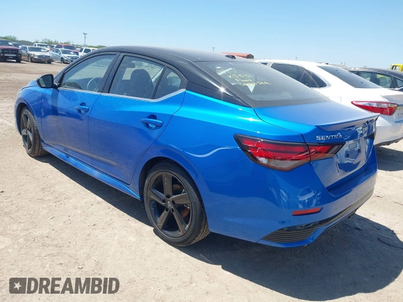 2025 Nissan Sentra SR with VIN 3N1AB8DVXSY291251, listed as a IAAI auction lot 41952362 with 2,802 mi miles and . Bid and sale history available at DreamBid. Image 3.