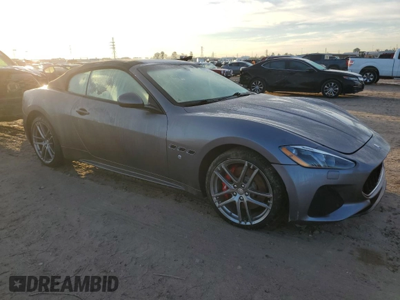 2019 Maserati GranTurismo Sport with VIN ZAM45VMAXK0345294, listed as a Copart auction lot 87827585 with Not provided miles and Non repairable. Bid and sale history available at DreamBid. Image 4.