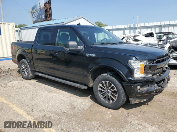 2018 Ford F-150 XL with VIN 1FTEW1EP1JFC00903, listed as a Copart auction lot 68488784 with 83,643 mi miles and Salvage Title. Bid and sale history available at DreamBid. Image 4.