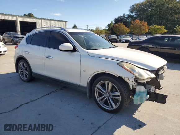 2014 Infiniti QX50 Journey with VIN JN1BJ0HP1EM210150, listed as a Copart auction lot 76231924 with 85,823 mi miles and Salvage Title. Bid and sale history available at carsss.com. Image 4.