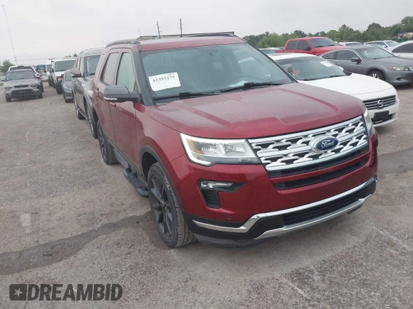 2018 Ford Explorer XLT z VIN 1FM5K7D87JGA87814, wystawiony jako IAAI lot #42393275 z przebiegiem 39 672 mil mil oraz . Historia ofert i sprzedaży dostępna na DreamBid. Obrazek 1.
