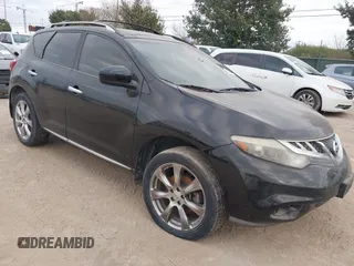2014 Nissan Murano SL with VIN JN8AZ1MU2EW402334, listed as a IAAI auction lot 41323582 with 168,528 mi miles and . Bid and sale history available at carsss.com. Image 1.