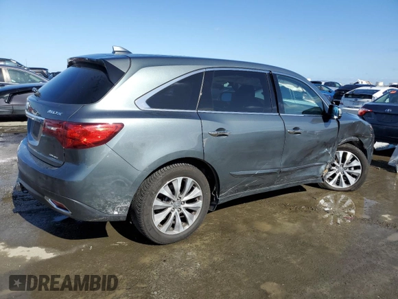 2015 Acura MDX Technology z VIN 5FRYD4H44FB011842, wystawiony jako Copart lot #45143275 z przebiegiem 165 525 mil mil oraz Szkoda całkowita • Salvage title. Historia ofert i sprzedaży dostępna na DreamBid. Obrazek 3.