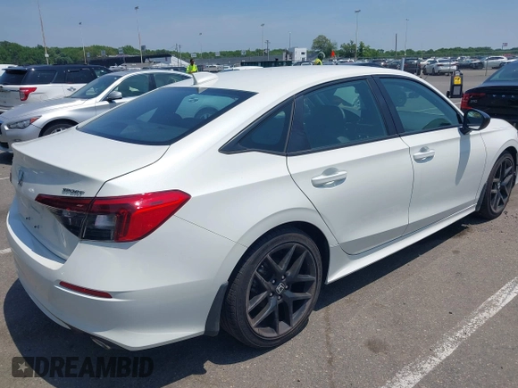 2024 Honda Civic Sport with VIN 2HGFE2F55RH563713, listed as a IAAI auction lot 42418239 with 9,687 mi miles and . Bid and sale history available at DreamBid. Image 4.