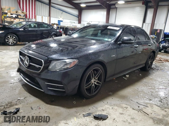 2017 Mercedes-Benz E-Class AMG E 43 with VIN WDDZF6EBXHA203685, listed as a Copart auction lot 85299274 with 135,518 mi miles and Salvage Title. Bid and sale history available at carsss.com. Image 1.