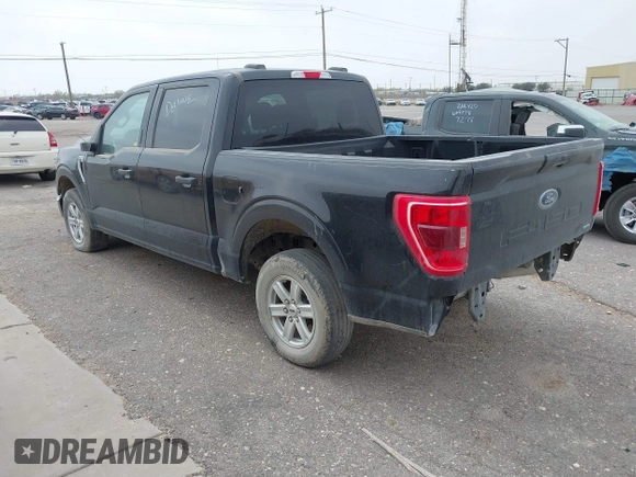 2021 Ford F-150 XL with VIN 1FTEW1C82MKD57251, listed as a IAAI auction lot 41888553 with 75,813 mi miles. Bid and sale history available at carsss.com. Image 2.