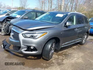 2019 Infiniti QX60 Luxe with VIN 5N1DL0MM5KC529818, listed as a IAAI auction lot 41785839 with 109,012 mi miles and . Bid and sale history available at DreamBid. Image 17.