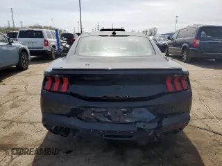 2025 Ford Mustang EcoBoost with VIN 1FA6P8TH6S5104445, listed as a Copart auction lot 55050735 with 32 mi miles and Clean Title. Bid and sale history available at carsss.com. Image 6.