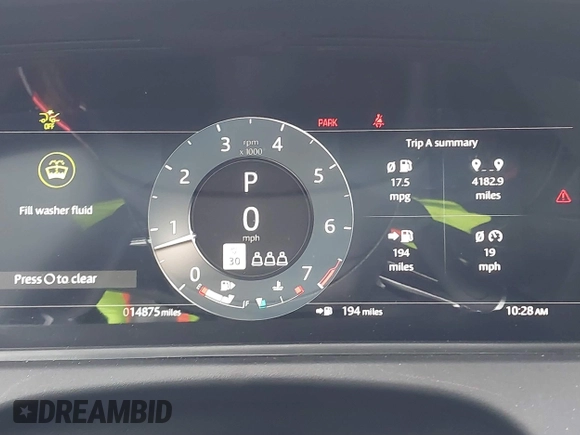 2025 Land Rover Range Rover Velar Dynamic SE с VIN SALYL2EX3SA398659, выставлен на аукционе IAAI как лот 41335449 с пробегом 14 875 миль миль и . История ставок и продаж доступна на DreamBid. Изображение 7.