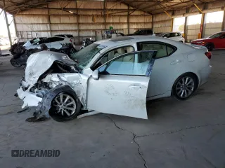 2010 Lexus IS 250 with VIN JTHBF5C28A2095929, listed as a Copart auction lot 46856895 with 0 mi miles and Salvage Title. Bid and sale history available at carsss.com. Image 1.