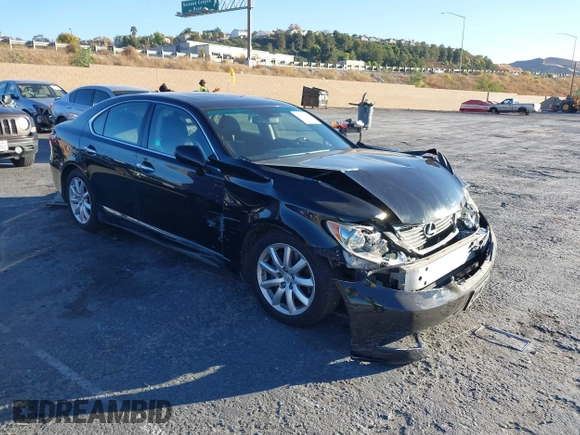 2009 Lexus LS 460 with VIN JTHBL46F095091434, listed as a IAAI auction lot 40890291 with 156,873 mi miles and . Bid and sale history available at DreamBid. Image 1.