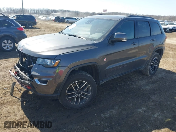 2021 Jeep Grand Cherokee Trailhawk with VIN 1C4RJFLGXMC716795, listed as a IAAI auction lot 41800596 with 38,394 mi miles. Bid and sale history available at carsss.com. Image 17.