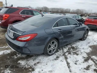 2015 Mercedes-Benz CLS 400 with VIN WDDLJ6HB7FA133768, listed as a Copart auction lot 45547855 with 130,514 mi miles and Salvage title. Bid and sale history available at DreamBid. Image 3.