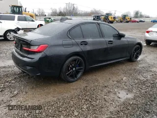 2020 BMW 3 Series M340i xDrive with VIN WBA5U9C01LFH10388, listed as a Copart auction lot 43250155 with Not Provided miles and Salvage Title. Bid and sale history available at DreamBid. Image 3.