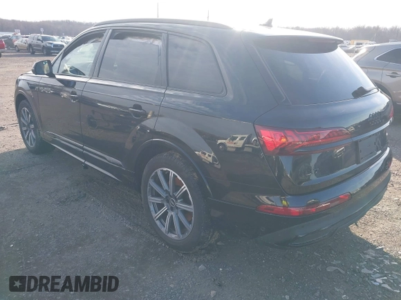 2022 Audi Q7 Premium Plus with VIN WA1LJBF7XND007252, listed as a IAAI auction lot 41619779 with 24,012 mi miles and . Bid and sale history available at DreamBid. Image 3.
