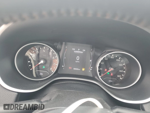 2019 Jeep Compass Latitude with VIN 3C4NJCBB8KT855148, listed as a Copart auction lot 60451975 with 60,033 mi miles and Salvage title. Bid and sale history available at DreamBid. Image 9.