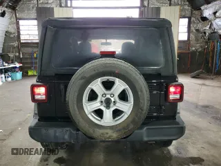 2021 Jeep Wrangler Willys with VIN 1C4HJXAGXMW627781, listed as a Copart auction lot 73306724 with 28,633 mi miles and Salvage title. Bid and sale history available at DreamBid. Image 6.
