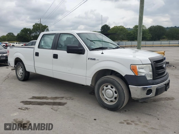 2013 Ford F-150 with VIN 1FTVW1CF2DKD26435, listed as a Copart auction lot 63986444 with 43,233 mi miles and Salvage title. Bid and sale history available at DreamBid. Image 4.