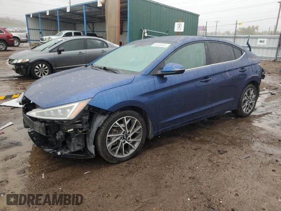 2020 Hyundai Elantra SEL z VIN 5NPD84LFXLH515922, wystawiony jako Copart lot #55400485 z przebiegiem 68 077 mil mil oraz Szkoda całkowita • Salvage title. Historia ofert i sprzedaży dostępna na DreamBid. Obrazek 1.