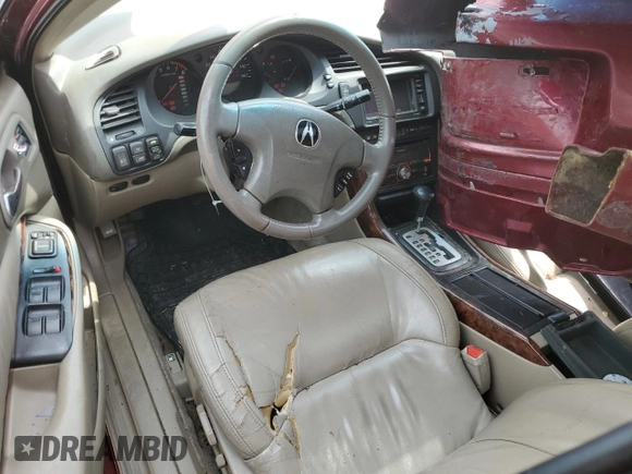 2003 Acura TL w/Navigation System with VIN 19UUA56793A004127, listed as a Copart auction lot 53034165 with 246,969 mi miles and Salvage Title. Bid and sale history available at carsss.com. Image 8.