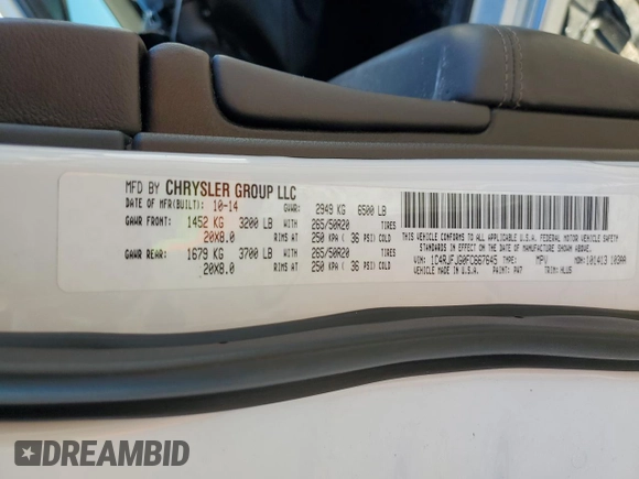 2015 Jeep Grand Cherokee Summit with VIN 1C4RJFJG0FC667645, listed as a Copart auction lot 46881825 with 94,426 mi miles and Salvage Title. Bid and sale history available at carsss.com. Image 13.