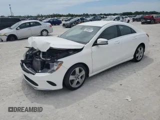 2018 Mercedes-Benz CLA with VIN WDDSJ4EB0JN684310, listed as a Copart auction lot 49989205 with 0 mi miles and Salvage Title. Bid and sale history available at carsss.com. Image 1.